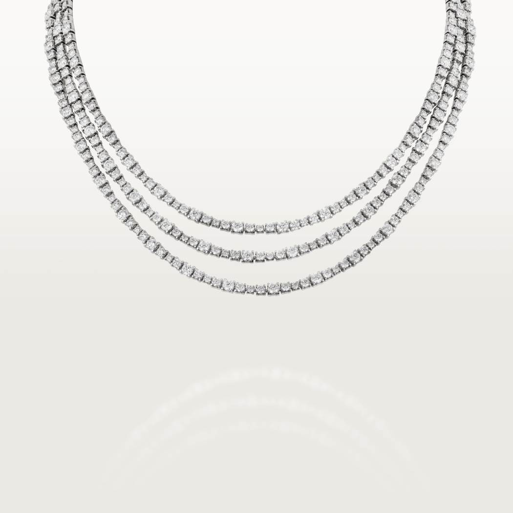 ESSENTIAL LINES necklace 18K white gold